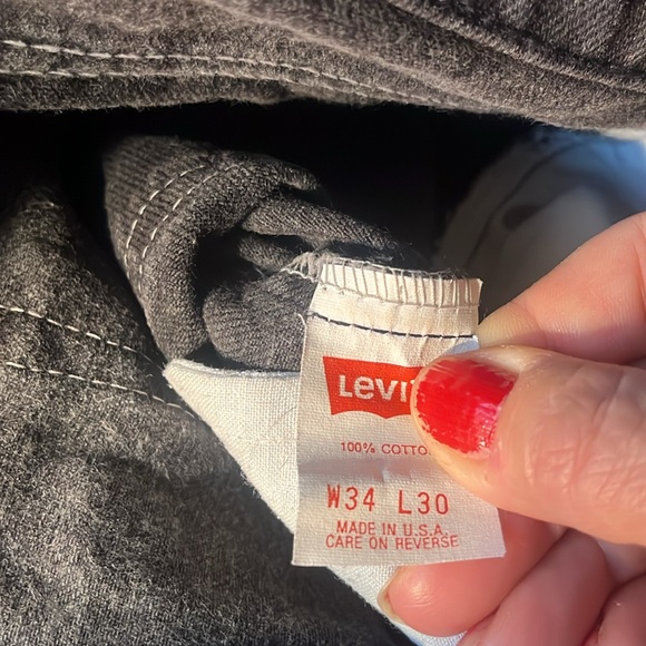 Levi’s 505 black jeans size 34x30 - Picture 5 of 5